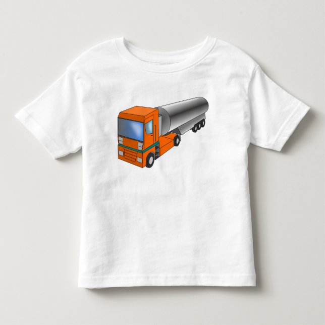 T-shirts Transportador de Caminhões de Gás para Crianças (Frente)