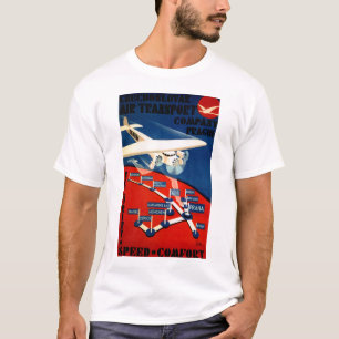 T-shirts Transporte aéreo Czechoslovak