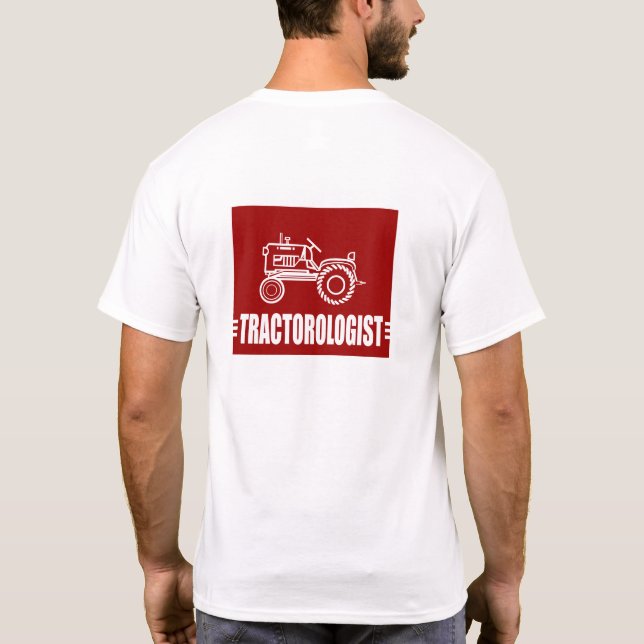 T-shirts Trator engraçado (Verso)