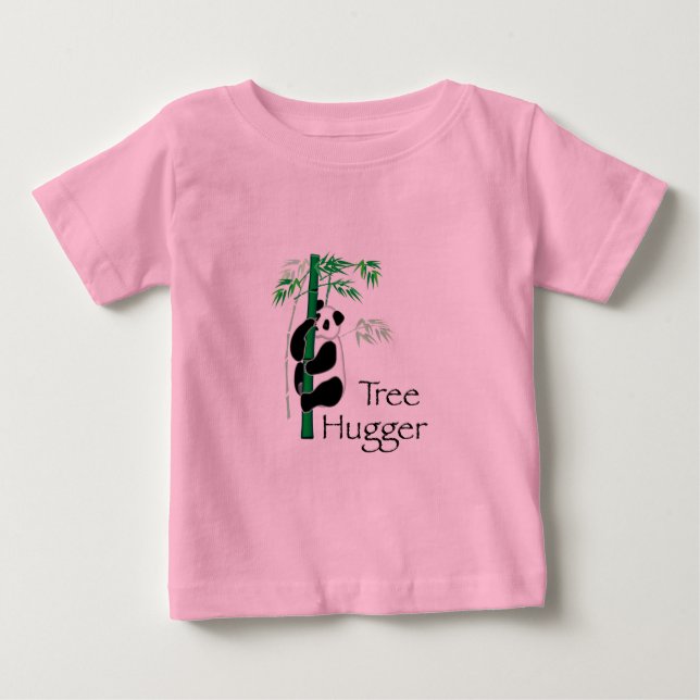 T-shirts Tree Hugger Panda (Frente)