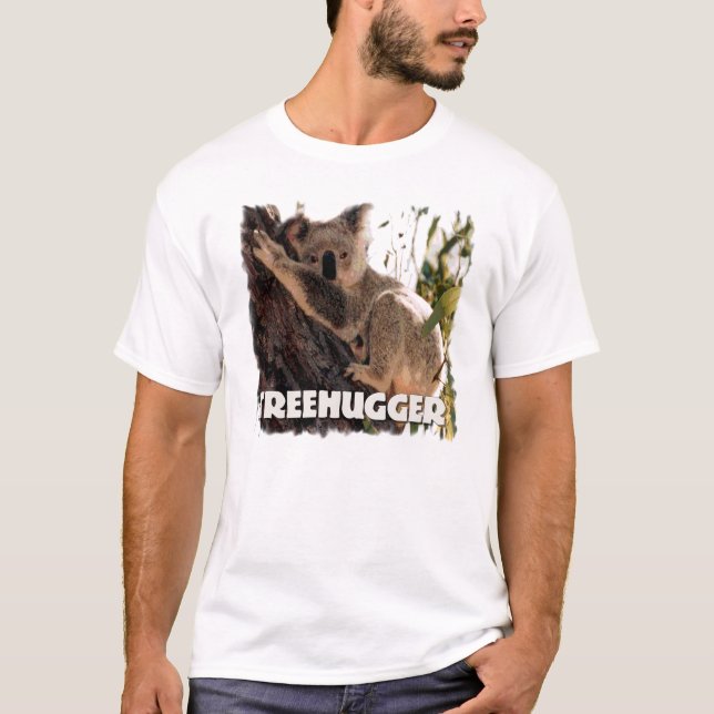 T-shirts Treehugger do Koala (Frente)