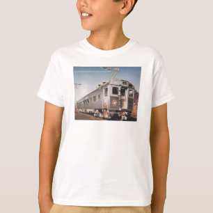 T-shirts Treinador elétrico de Silverliner da estrada de