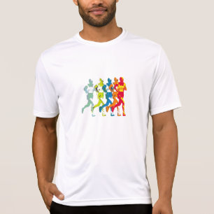 T-shirts treino de maratona, correndo