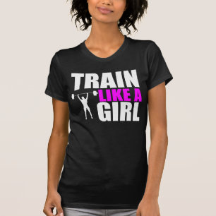 T-shirts Trem como uma menina - Tshirt do ajustado da elite