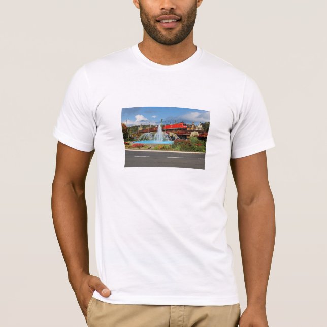 T-shirts Trem de carga em Linz à reno (Frente)