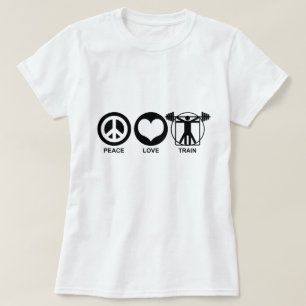 T-shirts Trem do amor da paz