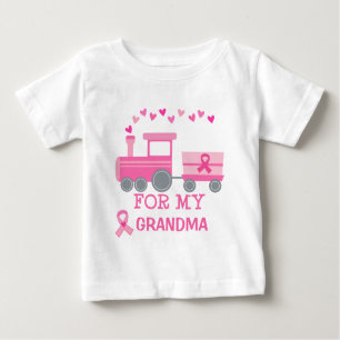 T-shirts Trem do rosa do cancro da mama para meu Tshirt da