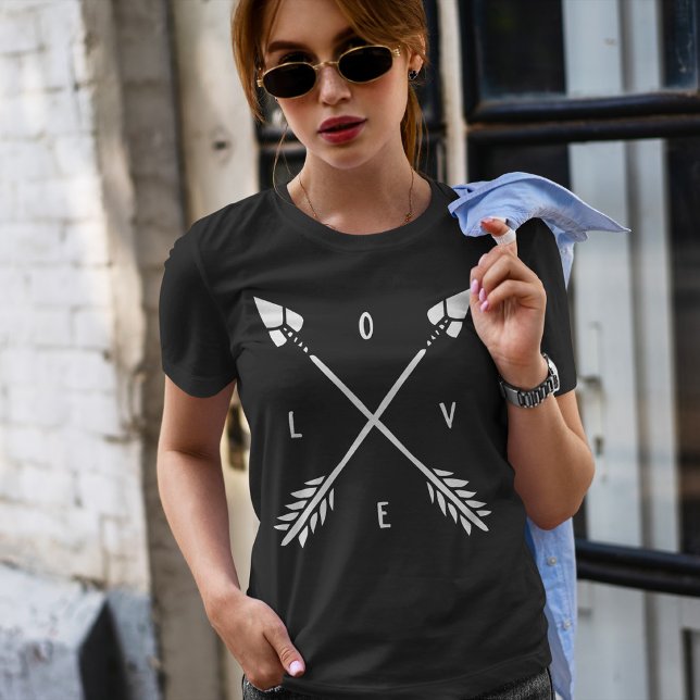 T-shirts Trendy Arrows LOVE (Criador carregado)