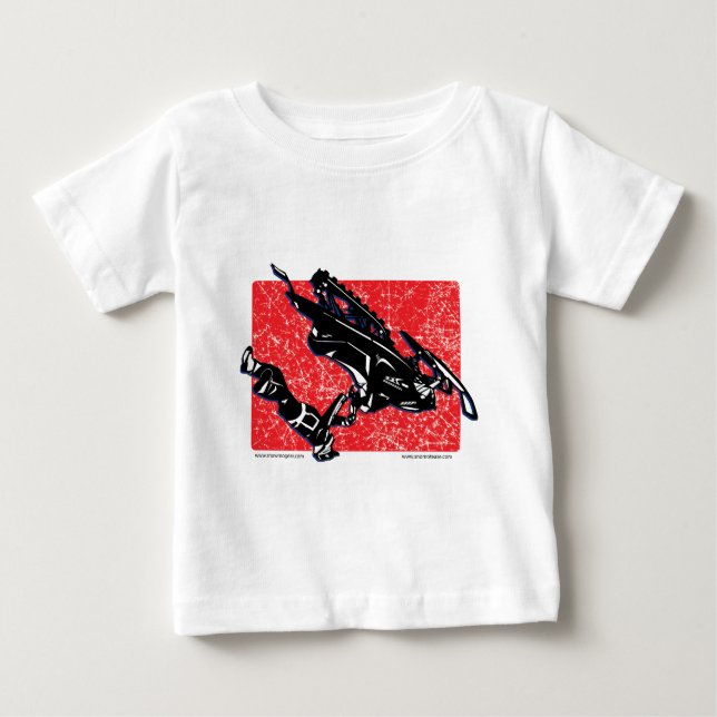 T-shirts trenó-gravidade-em-VERMELHO (Frente)