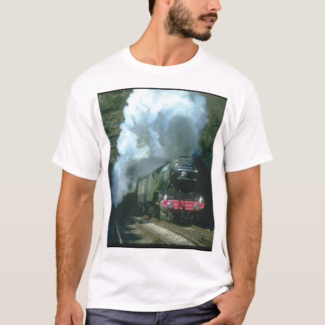 T-shirts Trens travados Scotsman do between_Steam do vôo (Frente)