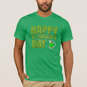 T-shirts Trepadeiras & Cerveja Verde Feliz Dia de São Patrí
