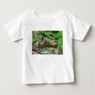 T-shirts Três bebê Groundhogs