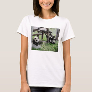 T-shirts Três Bebês Pandas - CUTE