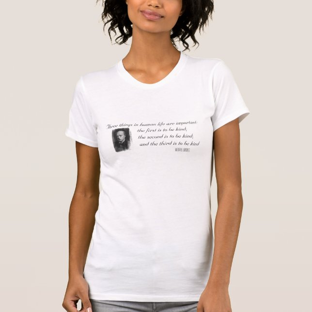 T-shirts Três coisas importantes na vida (Frente)