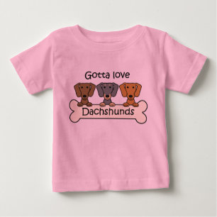 T-shirts Três Dachshunds