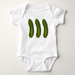 T-shirts Três Dills Verdes Kosher Dill Pickles Comida