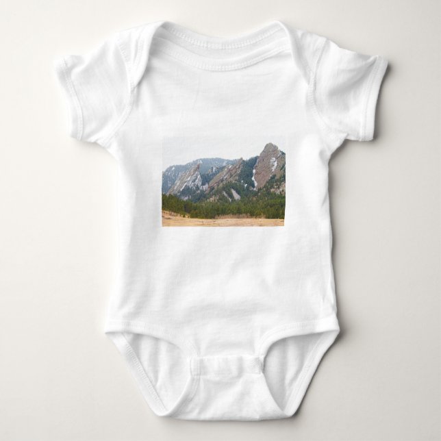 T-shirts Três Flatirons Boulder Colorado (Frente)