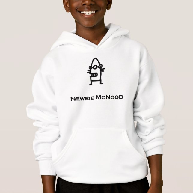 T-shirts Três novatos de bot ocular McNoob (Frente)