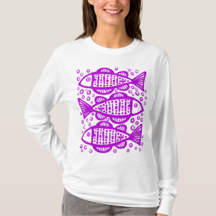 T-shirts Três Peixes - Roxo