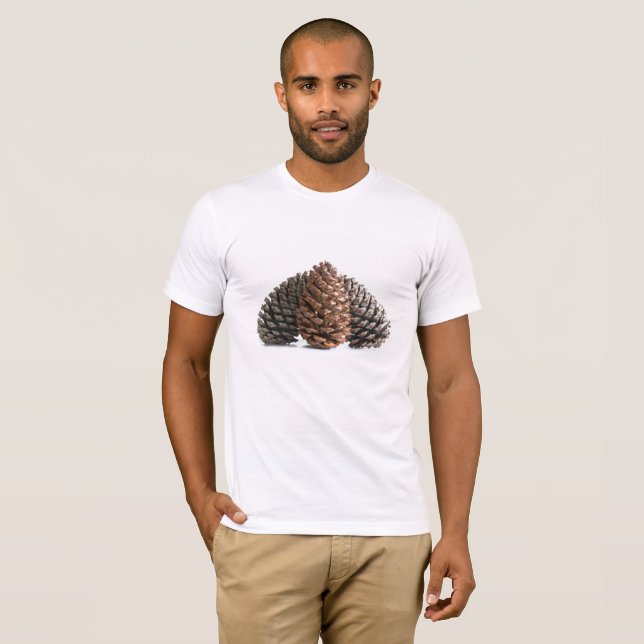 T-shirts Três pinecones (Frente Completa)