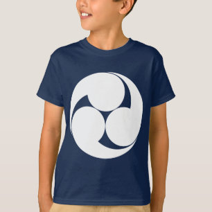 T-shirts Três redemoinhos no sentido horário (Jinuki)