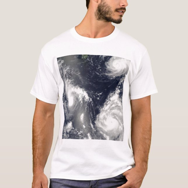 T-shirts Três tufões diferentes (Frente)