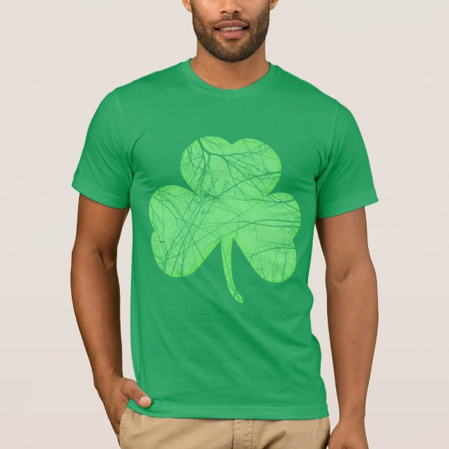 T-shirts Trevo afligido vintage (Frente)
