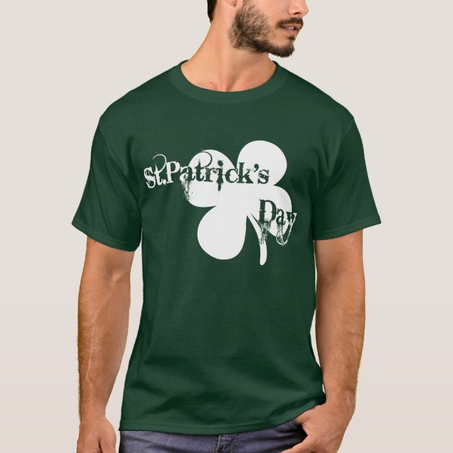 T-shirts Trevo do dia de St Patrick (Frente)