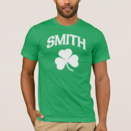 T-shirts Trevo do irlandês da família de Smith