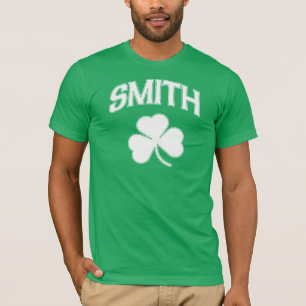 T-shirts Trevo do irlandês da família de Smith