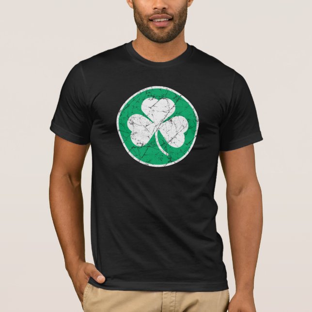 T-shirts Trevo Grunge (Frente)