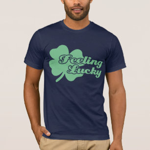 T-shirts Trevo irlandês afortunado de sentimento