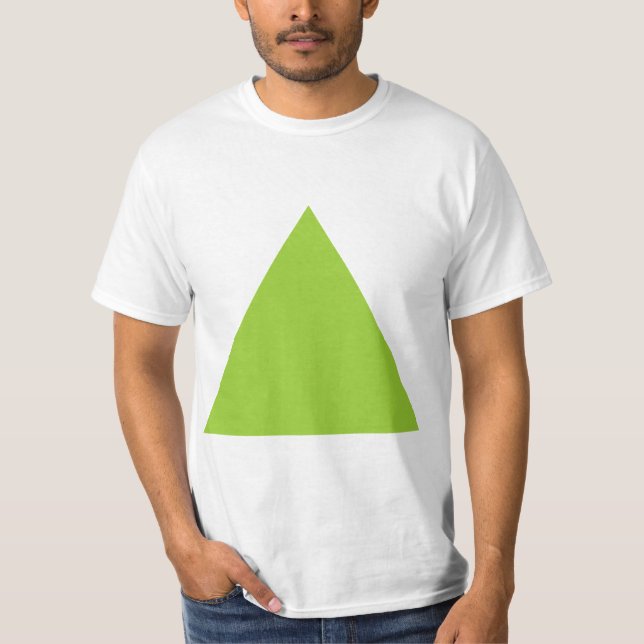 T-shirts Triângulo - Verde marciano (Frente)