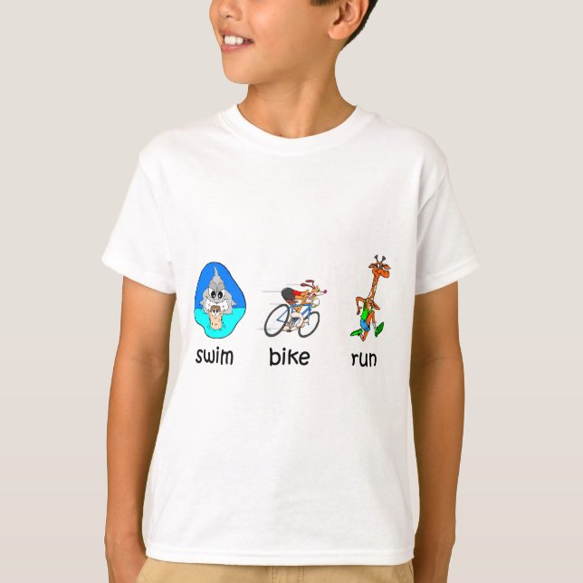 T-shirts Triathlon engraçado (Frente)
