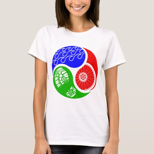 T-shirts Triathlon TRI Yin Yang (Frente)