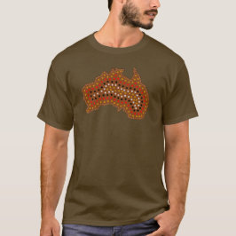 T-shirts Tribal do mapa de Austrália inspirado