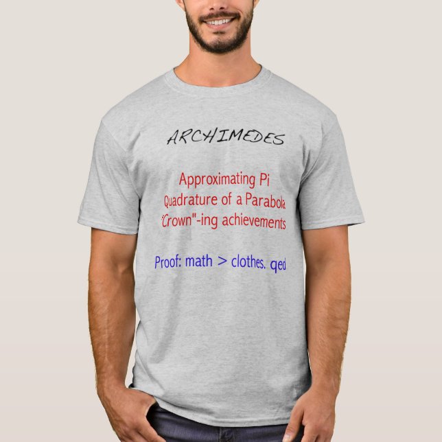 T-shirts Tributo de Archimedes (Frente)