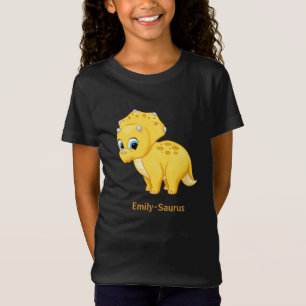 T-shirts Tricerátops Amarelo-brancos