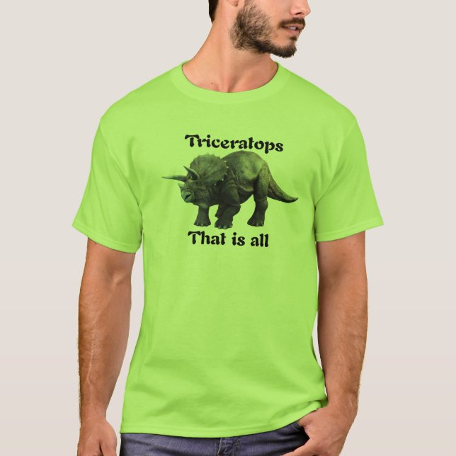 T-shirts Triceratops - de que é todo (Frente)