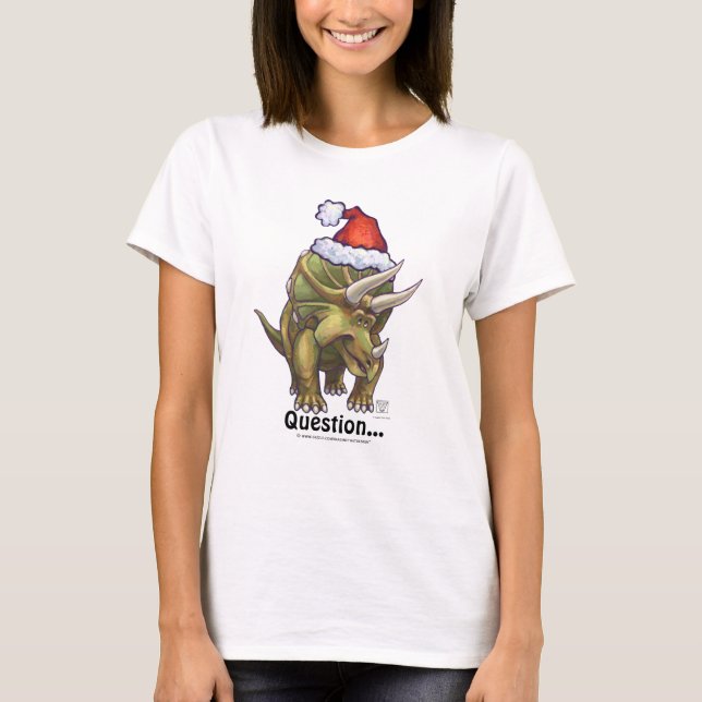 T-shirts Triceratops Natal (Frente)
