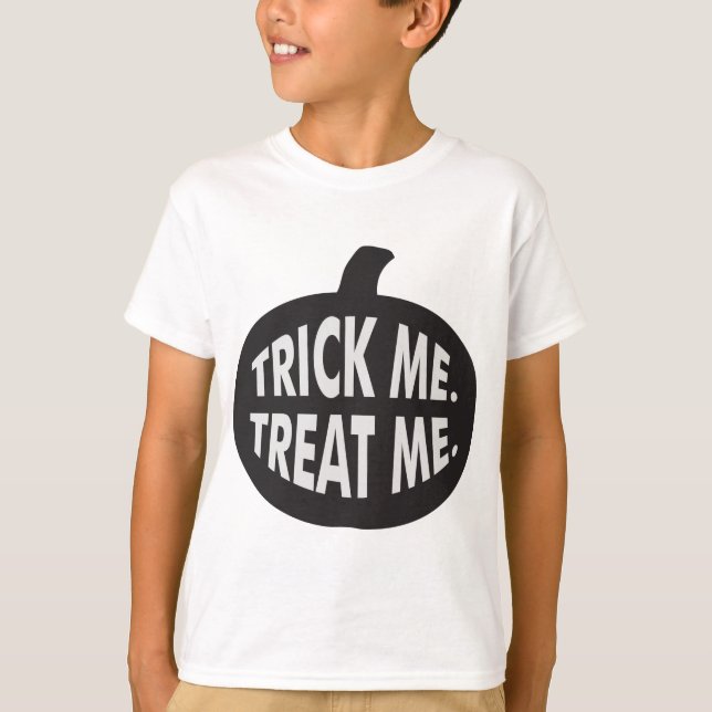 T-shirts Trick Me Tratar B/W (Frente)