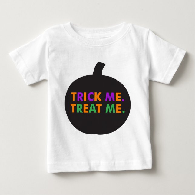 T-shirts Trick Me Tratar, Múltiplas Cores (Frente)