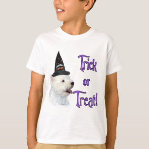 T-shirts Trilha de Terrier Branco da Highland Ocidental