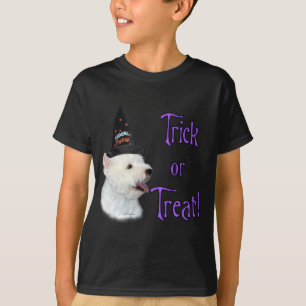 T-shirts Trilha de Terrier Branco da Highland Ocidental