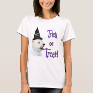 T-shirts Trilha de Terrier Branco da Highland Ocidental