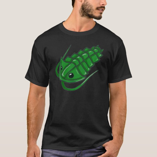 T-shirts Trilobite verde (Frente)