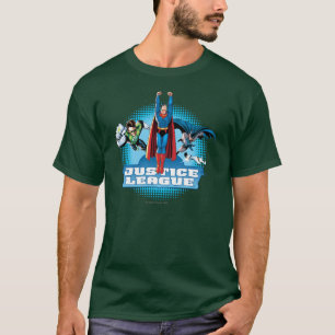T-shirts Trio de Poder da Liga da Justiça