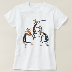 T-shirts Trio do músico de KOKOPELLI + suas ideias