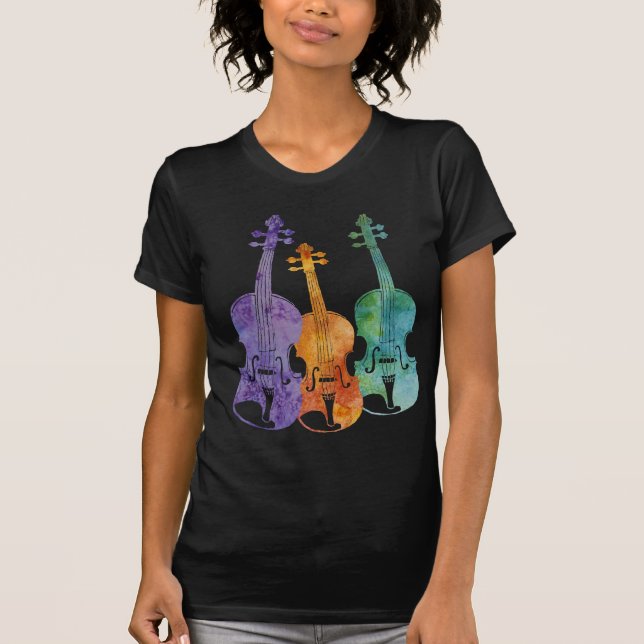 T-shirts Trio do violino (Frente)