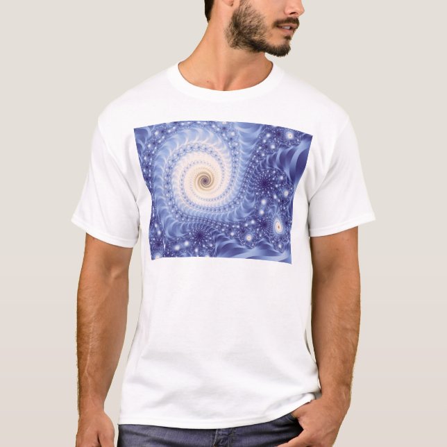 T-shirts Trippy Psychedelic Starstorm Fine Fractal (Frente)